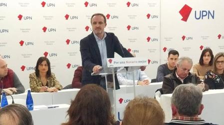 Esparza justifica la presencia de UPN en Madrid "contra el chantaje a España"