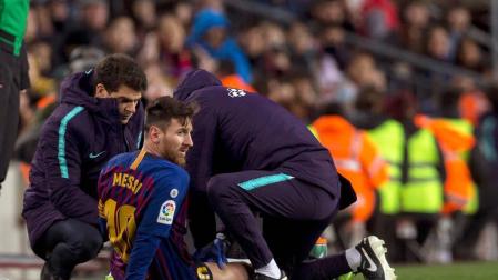 Messi, duda para el Clásico de la Copa del Rey