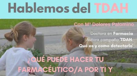 Cartel de la charla en el COFNA sobre TDAH.