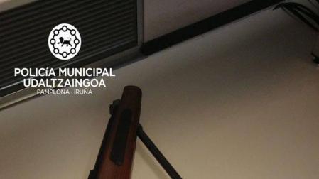 Denunciado en Pamplona por cazar especies protegidas con una carabina