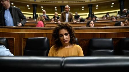 La ministra Montero, en el Congreso de los Diputados.