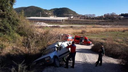 Herido un hombre de 82 años tras sufrir una salida de vía en Liédena