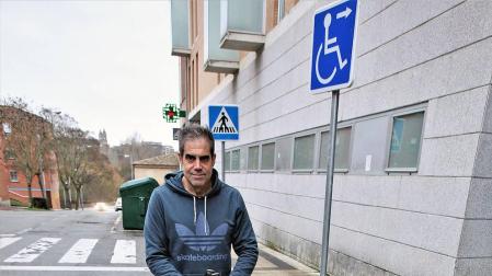 Juan Larreta, esta misma semana, en una de las plazas reservadas cerca de su domicilio.