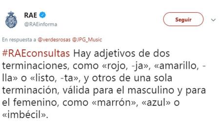 Un 'zasca' de la RAE ante una consulta en Twitter se hace viral