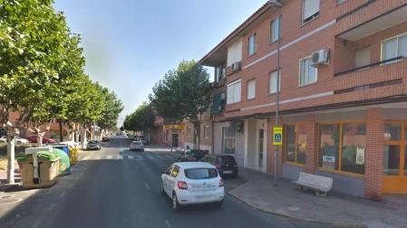 Lugar donde fue atropellada la adolescente en Fuensalida.