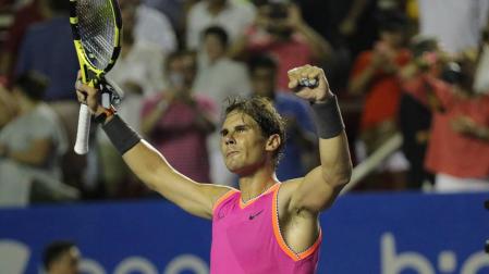 Nadal, tras su victoria ante Zverev en Acapulco.