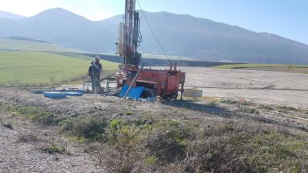 Vista de los trabajos llevados a cabo en Imárcoain previos a la licitación del anteproyecto.