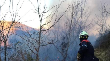 El Gobierno foral solicita apoyo aéreo al Gobierno central para extinguir un incendio en Goizueta