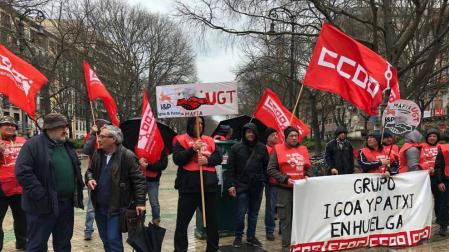 CCOO convoca huelga en la empresa Igoa y Patxi desde el lunes