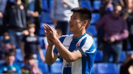 Wu Lei (Espanyol), primer jugador chino en marcar en LaLiga