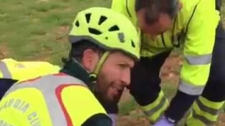Rescate de un montañero.