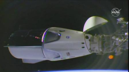 La cápsula de SpaceX se acopla con éxito a la Estación Espacial InternacionaI
