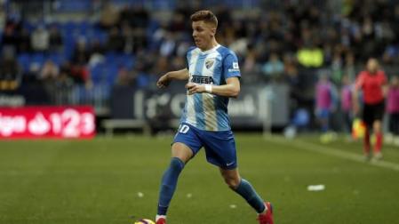 Iván Alejo, baja ante Osasuna por una lesión en el adductor derecho