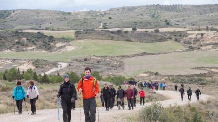 Más de 1.500 riberos, hacia al Castillo de Javier