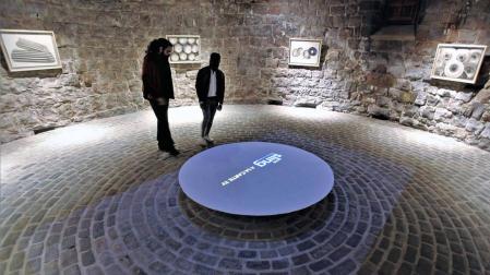 Los ocho cuadros ocupan el espacio circular del Horno de la Ciudadela.