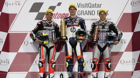 Baldasarri sube a lo alto del cajón en Moto2 por 26 milésimas