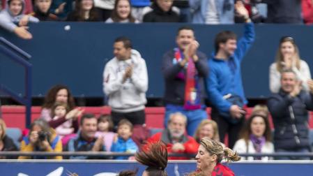 Las jugadoras de Osasuna, con la mente fría por un objetivo