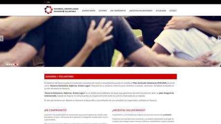 'Navarra + Voluntaria' aglutina la oferta de 44 entidades en una nueva web
