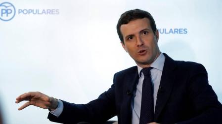 El presidente del PP, Pablo Casado.