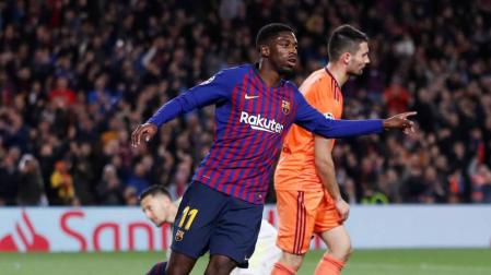 El jugador del F.C. Barcelona Ousmane Dembélé.