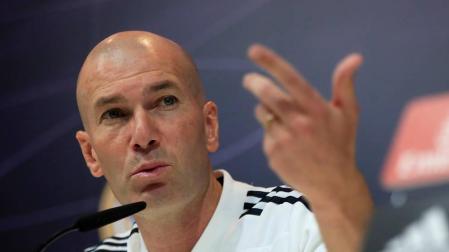 El entrenador francés del Real Madrid Zinedine Zidane.
