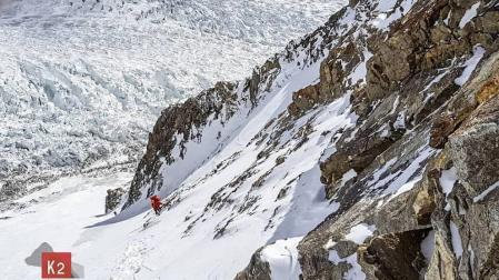 Por las laderas del K2 hacia el campo II (6.500 m)