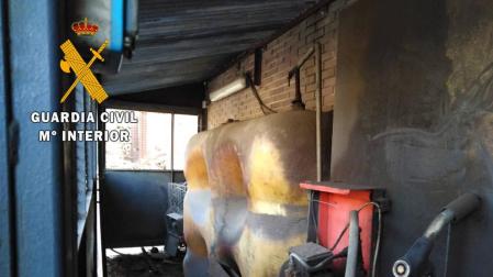 Depósito de combustible con gasóleo bonificado detectado en dos empresas navarras