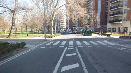 Grave una mujer de 73 años atropellada en Pamplona
