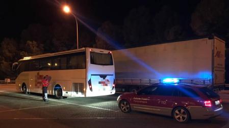 Da positivo en cocaína el conductor de un autobús en un control en Valtierra