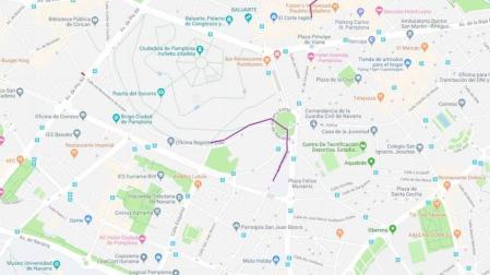 Estas son las alteraciones del tráfico en Pamplona para este lunes