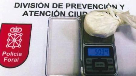 Detenida una pareja en Barañáin con un kilo de speed