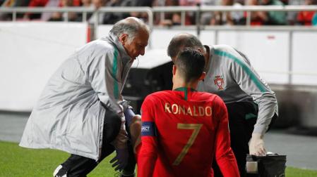 Cristiano Ronaldo sufre una lesión de "gravedad leve"
