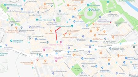 Estos son los cortes de tráfico para este martes en Pamplona