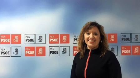 Silvia Cepas, secretaria general del PSN de Tudela
