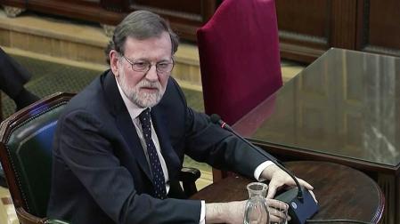 Mariano Rajoy, declarando en el juicio del Procés.