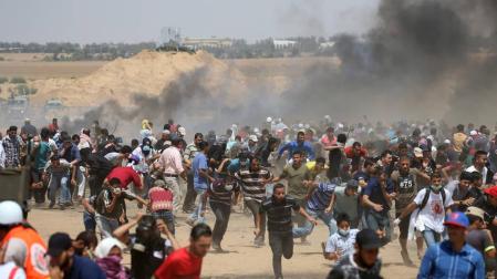 Un centenar de heridos en las protestas en Gaza, entre ellos dos periodistas