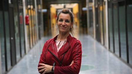 María José Beriain presenta su candidatura a rectora de la UPNA