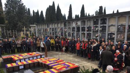 Inhumados en Pamplona los restos de 46 víctimas de la Guerra Civil sin identificar