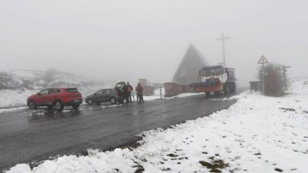 Nieve en Ibañeta el pasado 18 de marzo.
