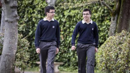 Dos gemelos de Irabia-Izaga se reparten las medallas de Matemáticas y Física
