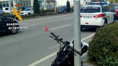 Herido leve al ser atropellado cuando circulaba en bicicleta eléctrica en Cordovilla
