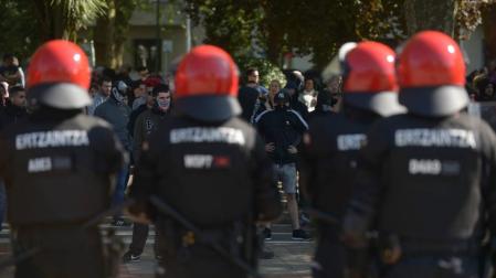 Protestas por el acto de Vox en Bilbao