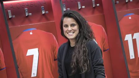 Miriam Rivas, la patinadora que marcó gol en El Sadar