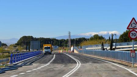 Abierto al tráfico el puente de la carretera Tudela-Tarazona