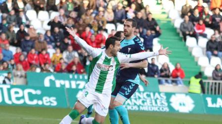 Miguel Flaño, el día de su debut con el Córdoba.