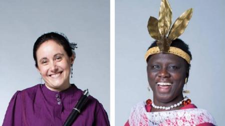 Verónica Ferreira y Fátima Djarra, protagonistas del cartel número 8 de San Fermín.