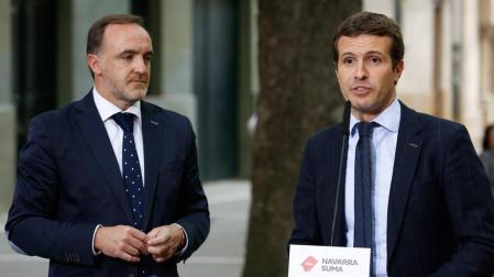 Esparza: "Navarra Suma es el voto que duele a Torra, Otegi, Barkos, Araiz, Martínez y Plá"