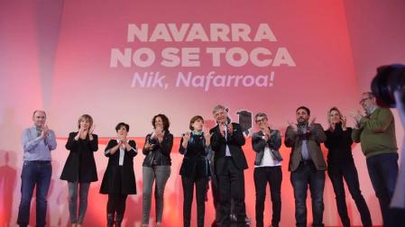 Barkos defiende a Geroa Bai como "el voto fiable para la defensa de Navarra"