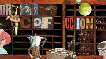 El artista pamplonés Gabi Güeto expone en Civivox Ensanche 'Corte y confección'