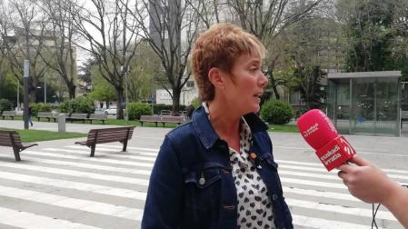 La cabeza de lista de EH Bildu al Congreso por Navarra, Bel Pozueta